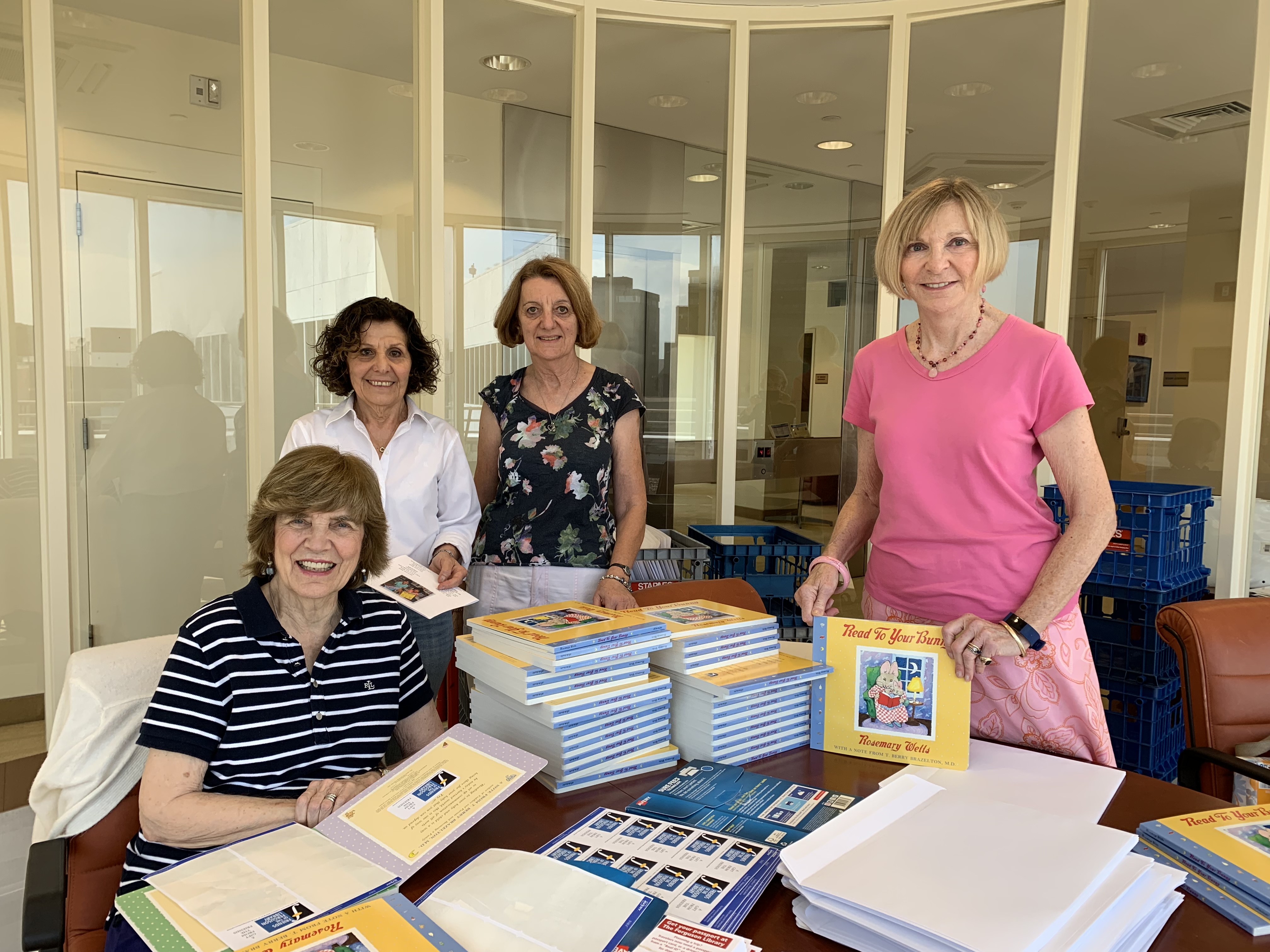 Books for Babies bag stuffing