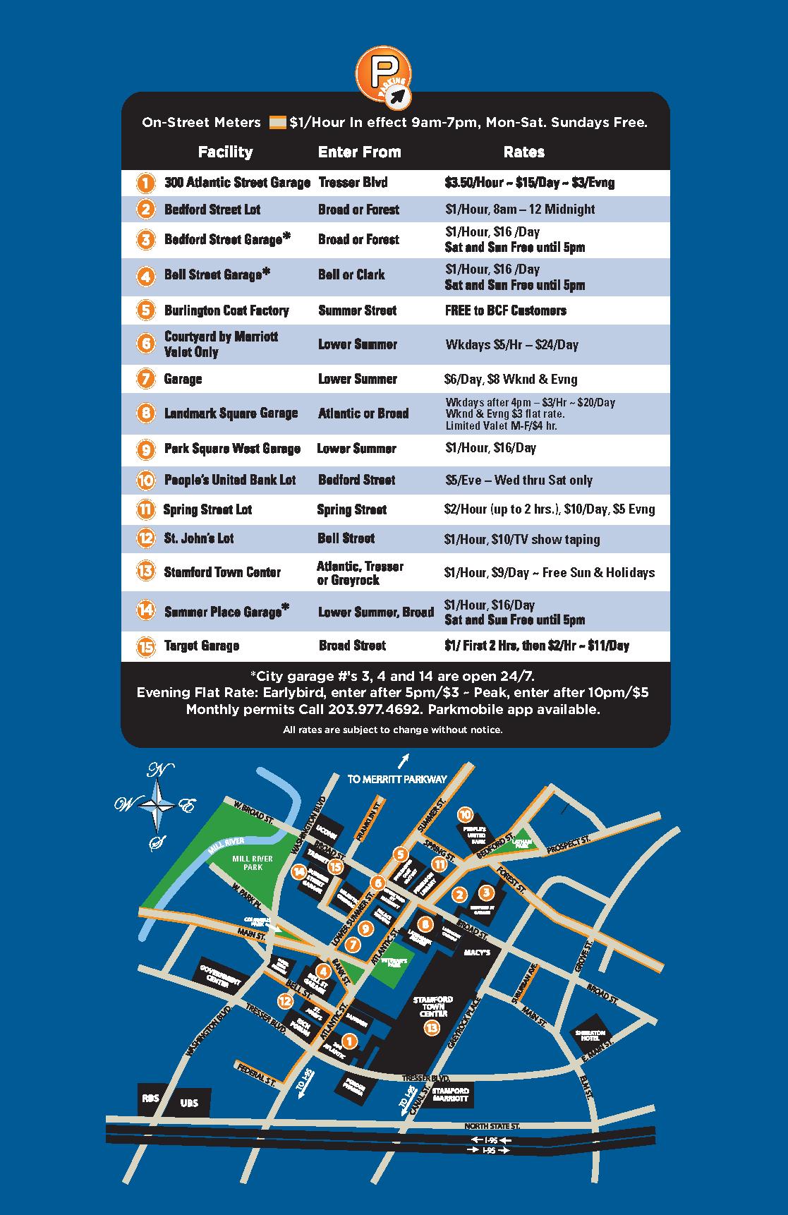 Parking Chart and Map