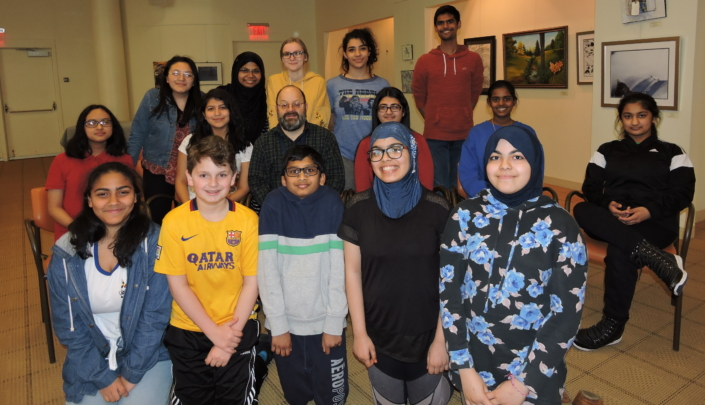 Group of teens during a Teens Making a Difference meeting