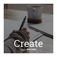 Create, powered by PressBooks