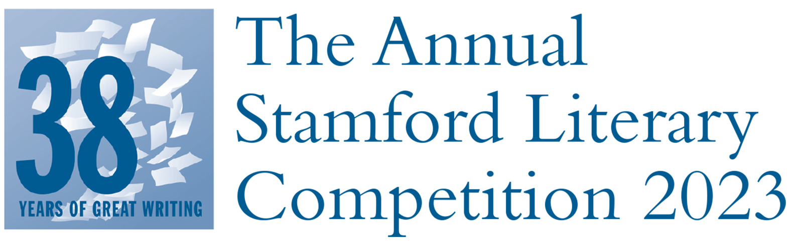 The Stamford Literary Competition 2023 header: 38 Years of Great Writing