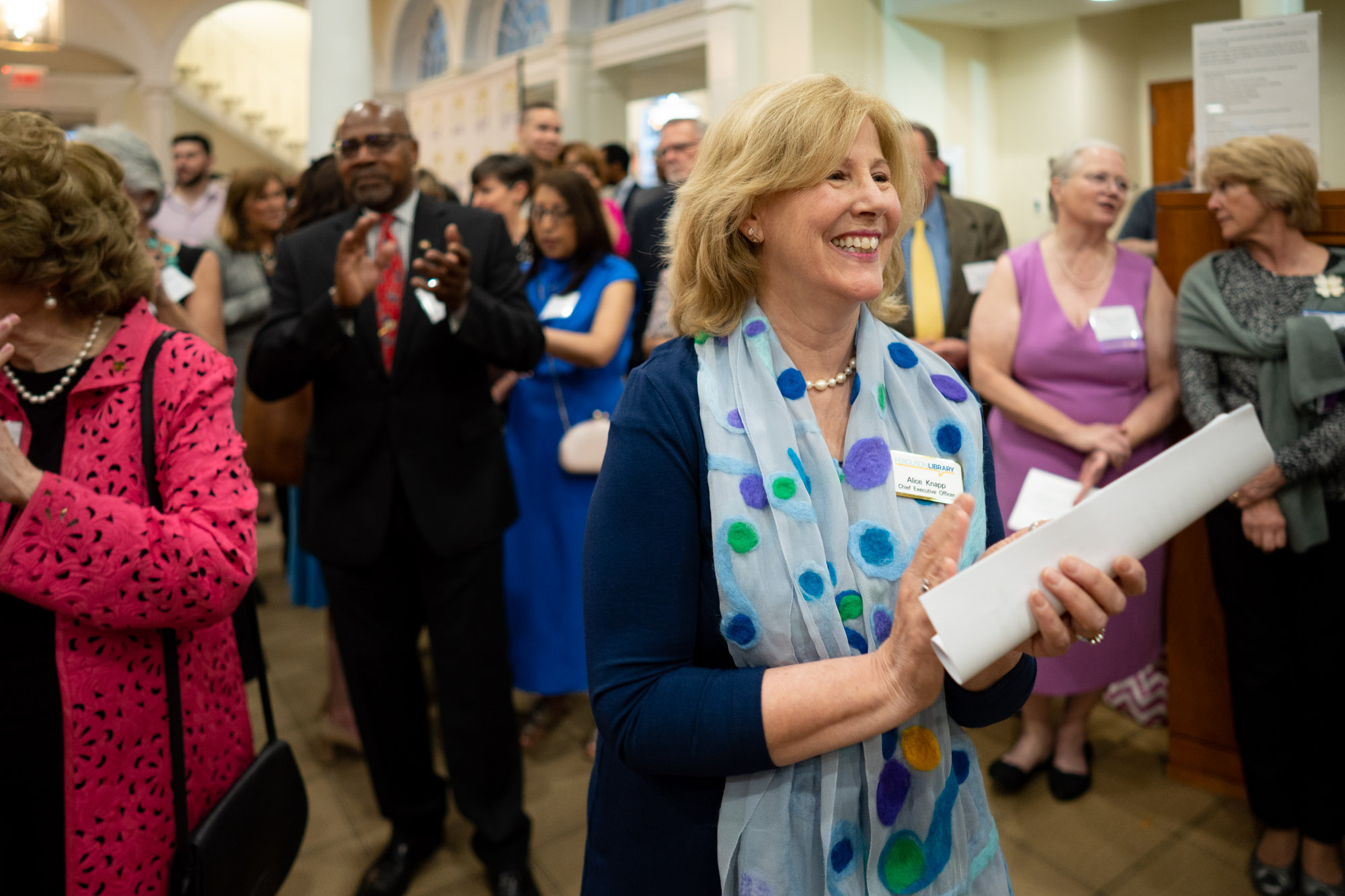 Live auction Alice clapping.jpg
