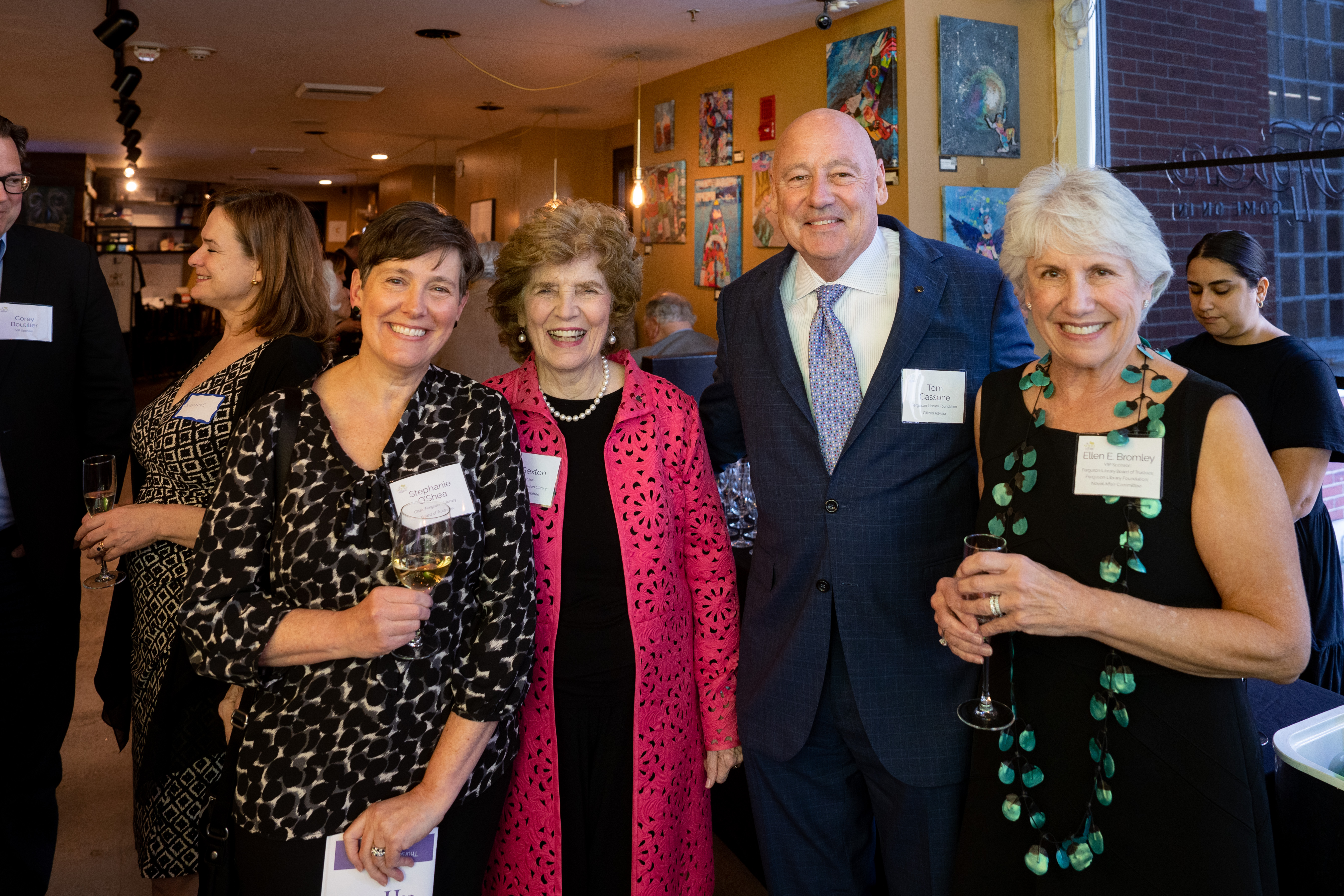 Reception Stephanie O'Shea, Ann Sexton, Tom Cassone, Ellen Bromley.jpg