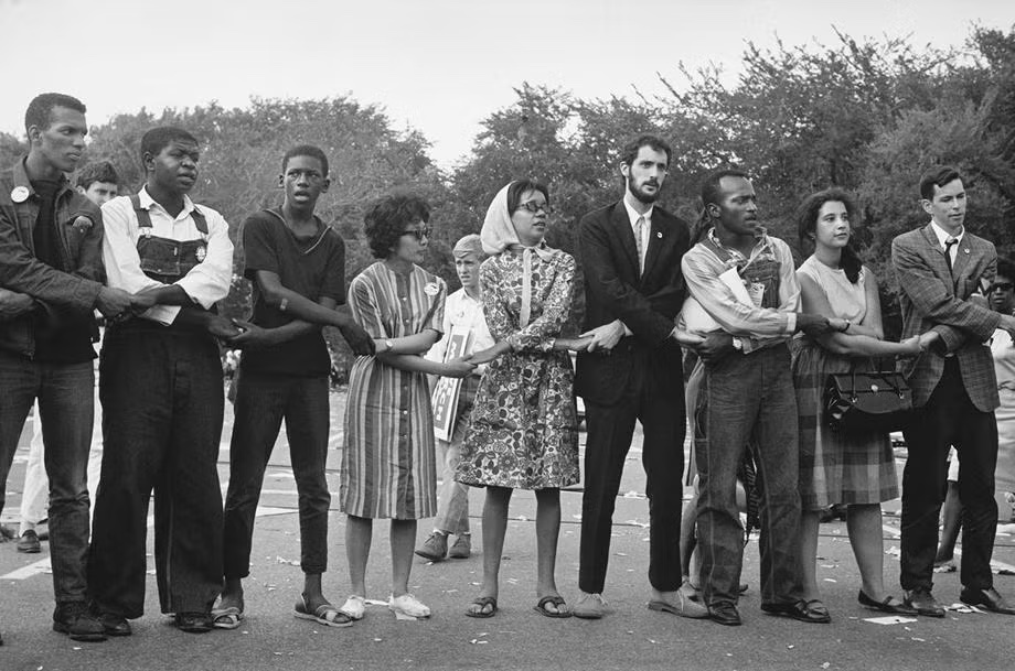 March on Washington People Locking Arms.jpg 