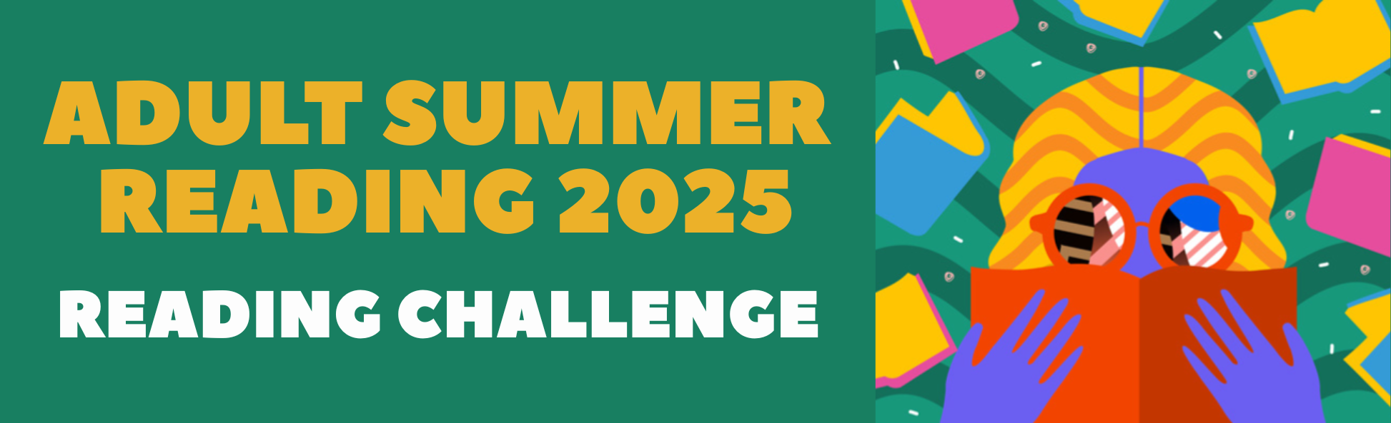ADUlt summer reading 2025 banner