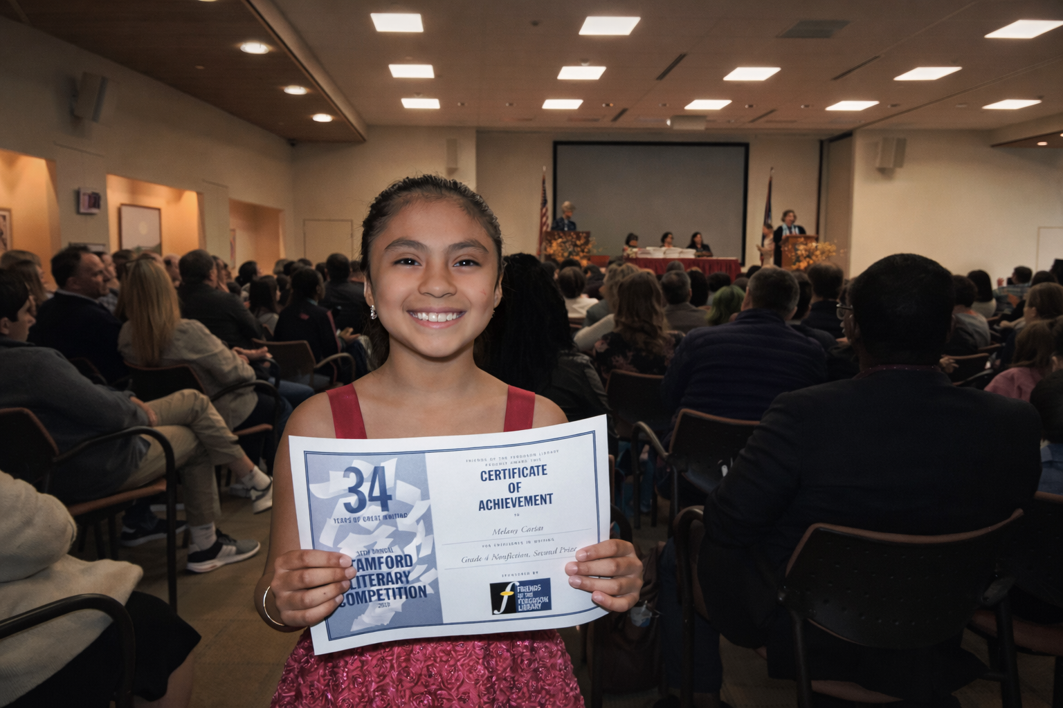_programs and events page - 2019 Melany Carias Grade 4 Nonfiction 2nd place, Stillmeadow