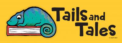 Tails and Tales summer reading banner