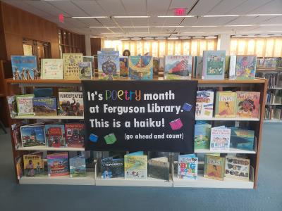 Kids Poetry Month Display