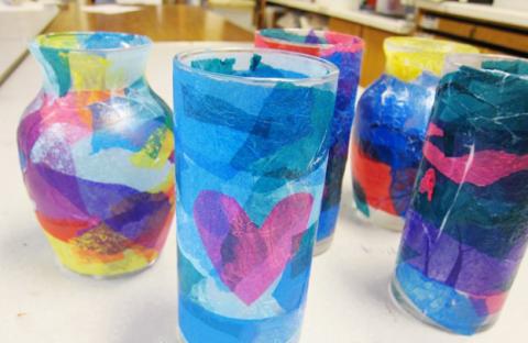 Tissue Paper Vase