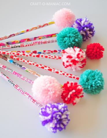 Crafternoon Pop Pom Pencils