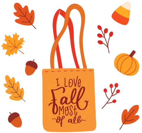 Adult Crafting Fall Tote Bag