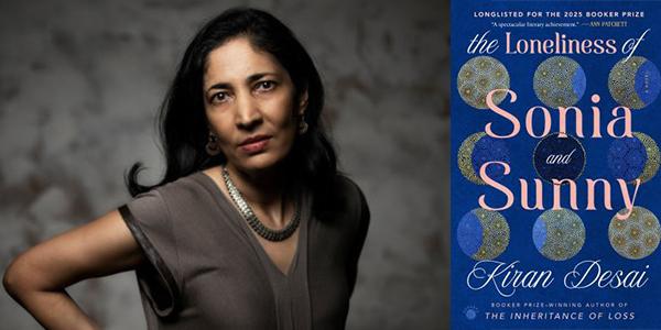 Kiran Desai with book