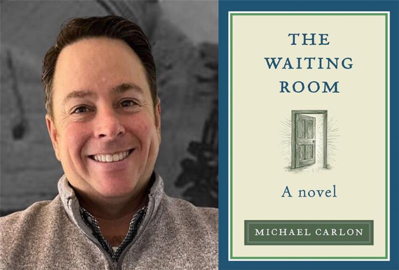 Michael Carlon with Book