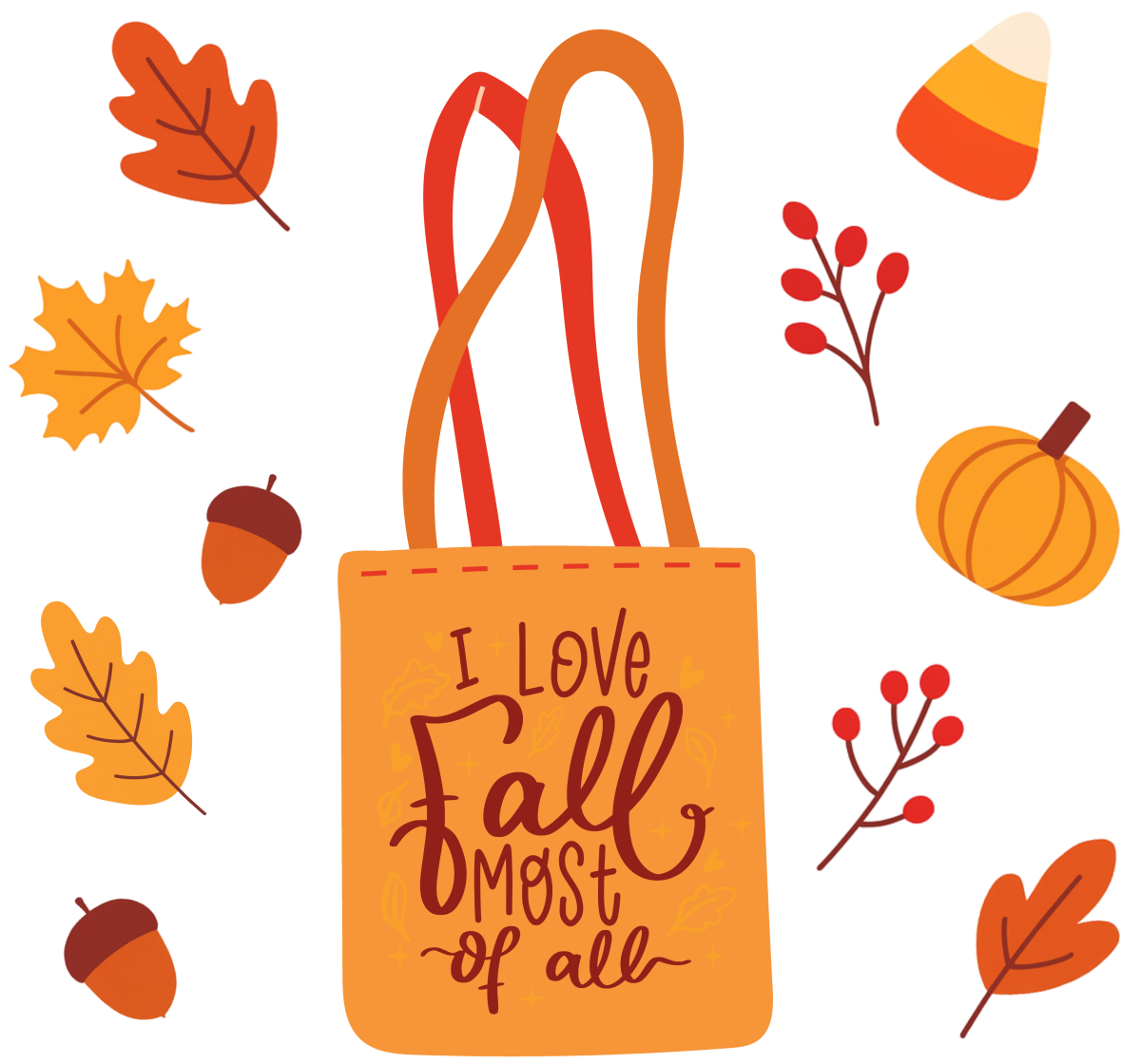Adult Crafting Fall Tote Bag
