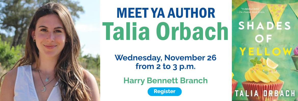 YA Author Talia Orbach