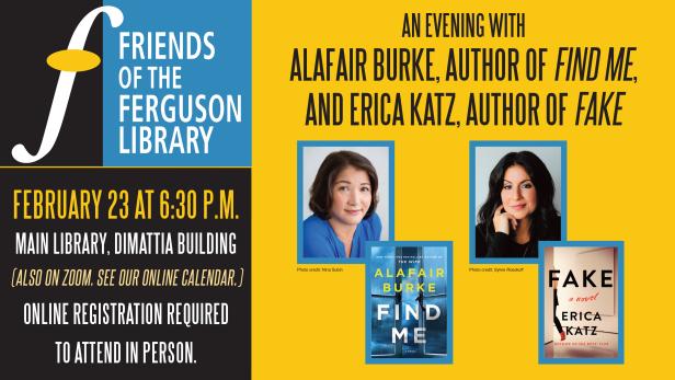 Friends Author Series -  Alafair Burke and Erica Katz 